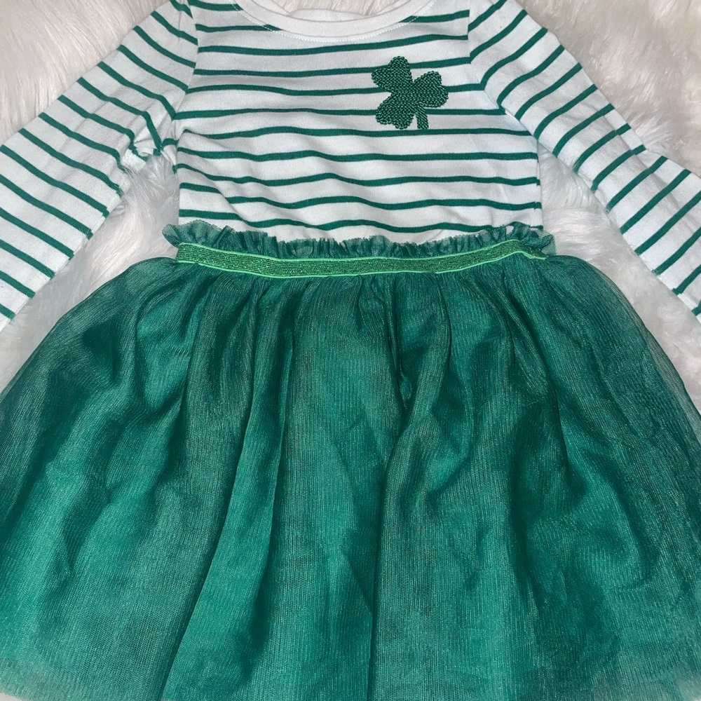 Cat & Jack toddler girl shamrock tuelle dress